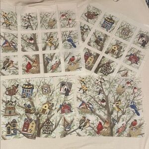 4 Tracy Lizette  Colorful Bird and Birdhouse Fabric Panels.
Sewing  Projects